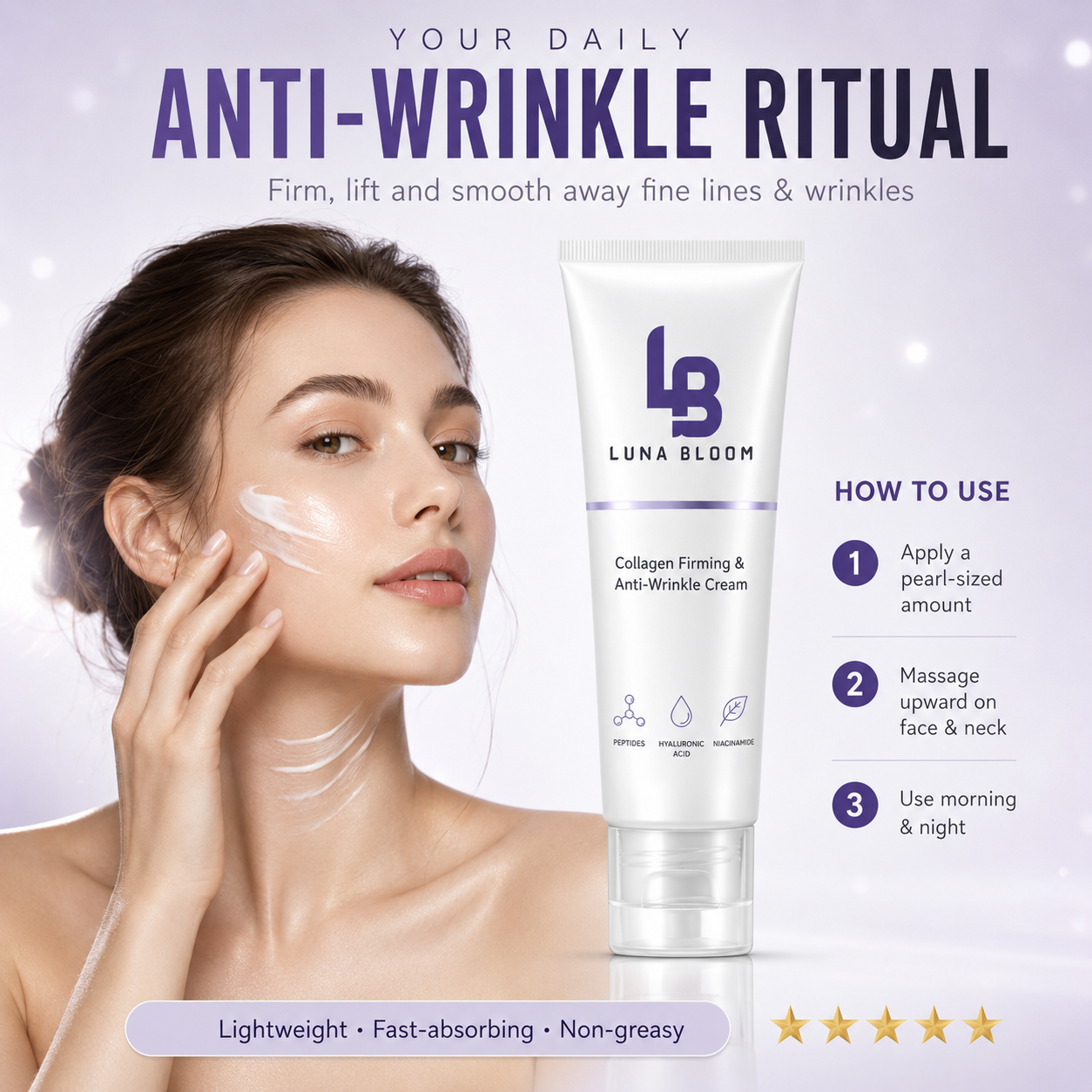 Luna Bloom Collagen Firming & Anti-Wrinkle Cream