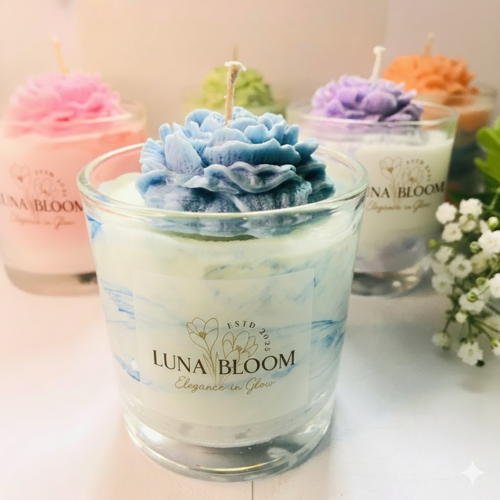 Peony Blossom Scented Candle