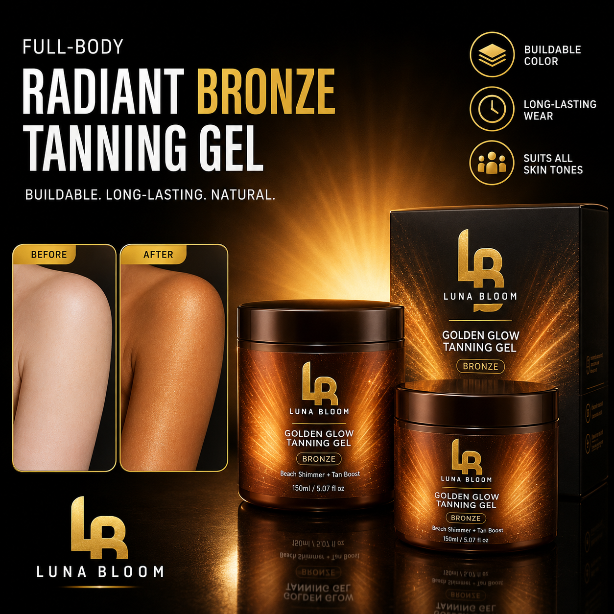 Luna Bloom — Golden Glow Tanning Gel
