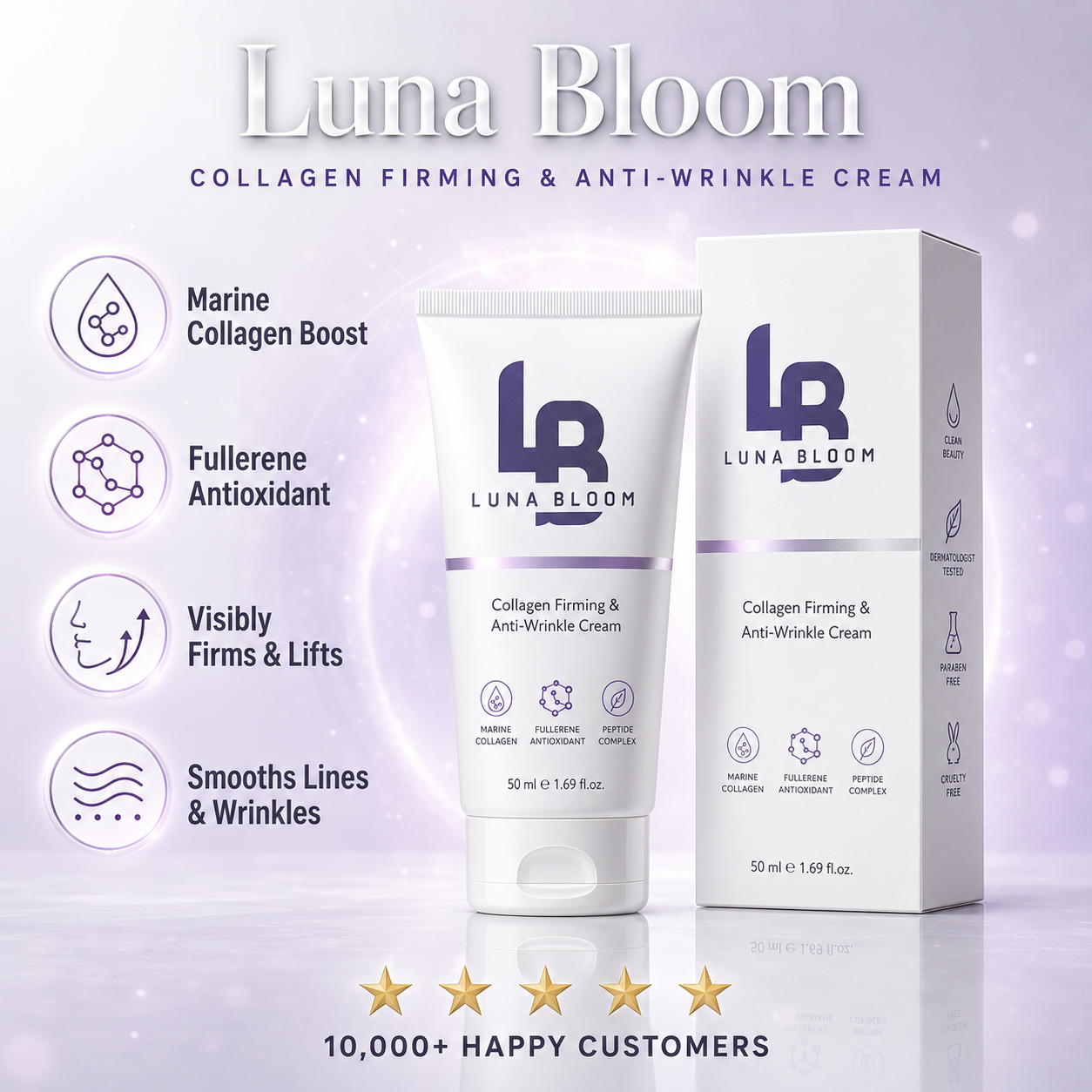 Luna Bloom Collagen Firming & Anti-Wrinkle Cream