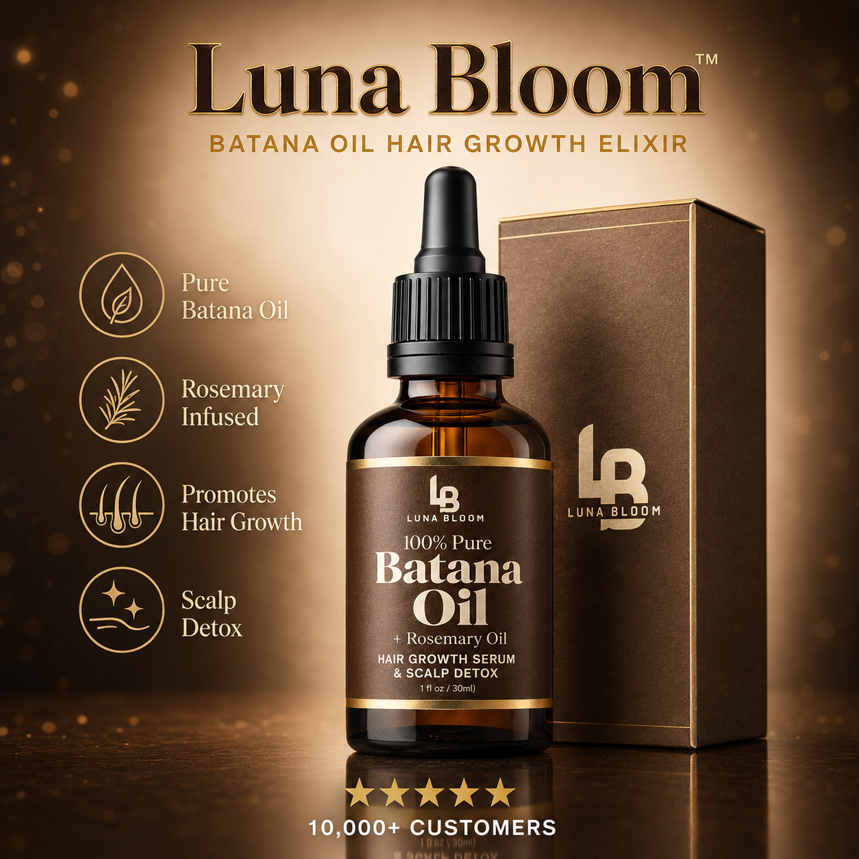 Luna Bloom Batana Oil Hair Growth Elixir