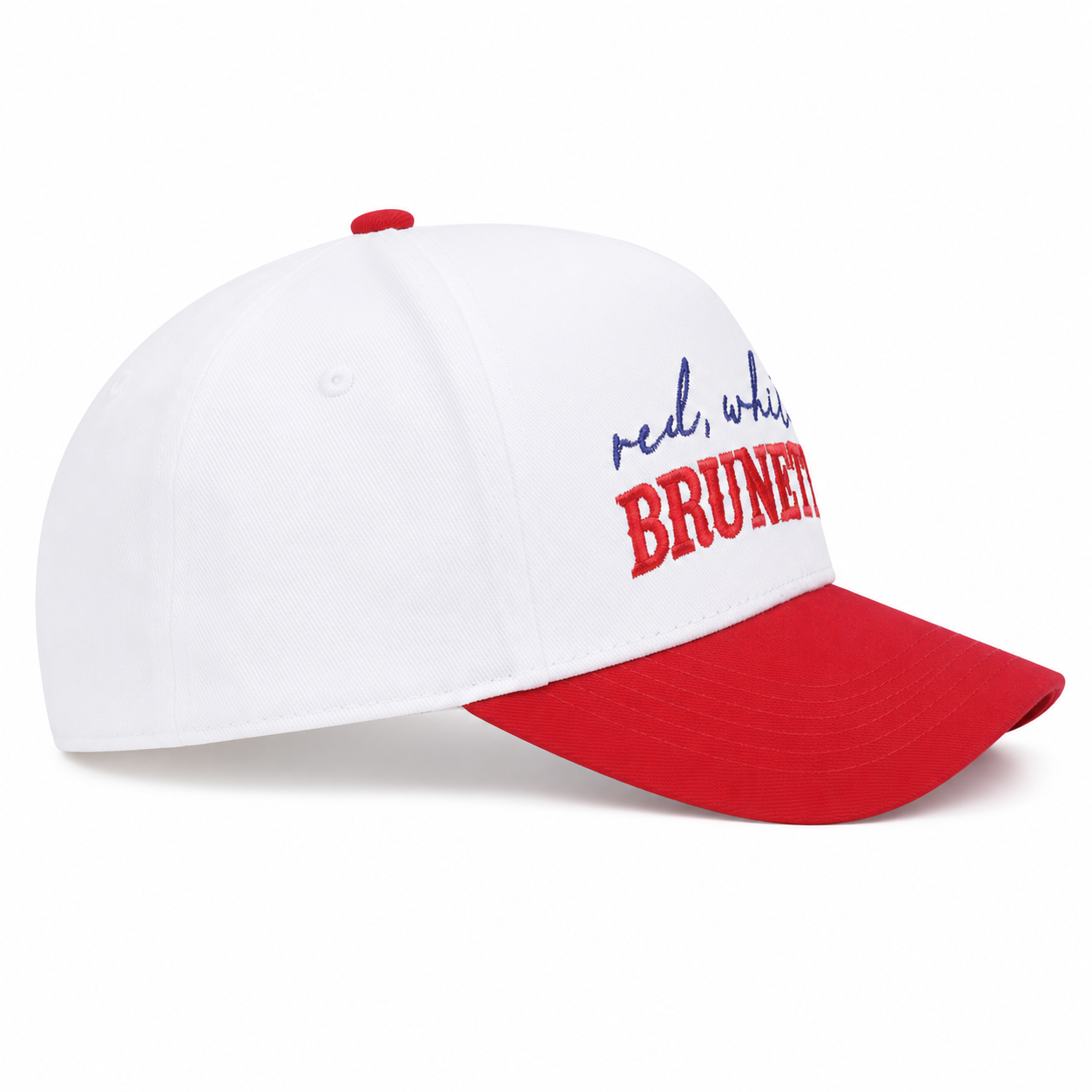 Red, White & Brunette - Trucker Hat