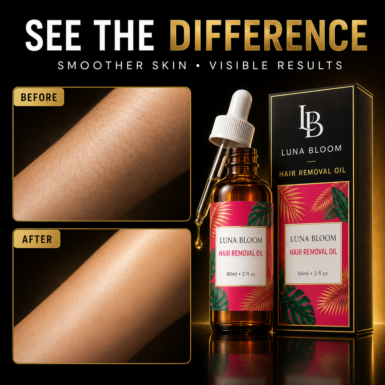 Luna Bloom™ — Hair Removal Oil