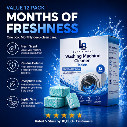 Luna Bloom Washing Machine Cleaner Tablets