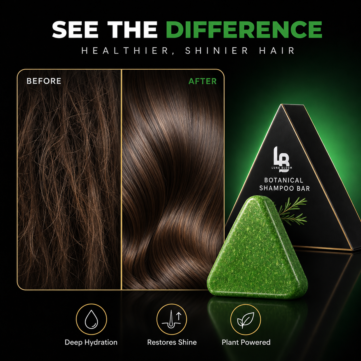 Luna Bloom Botanical Strength Shampoo Bar
