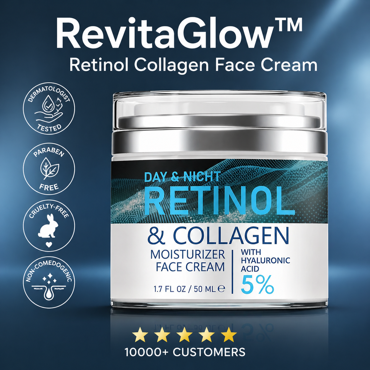 RevitaGlow™ Retinol Collagen Face Cream