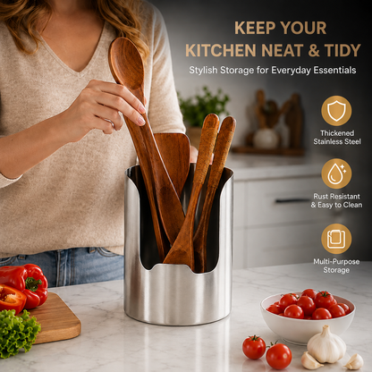 Luna Bloom™ Stainless Steel Utensil Holder