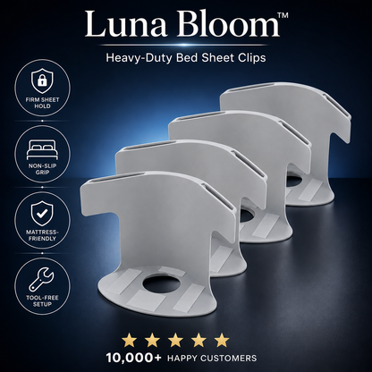 Luna Bloom™ Heavy-Duty Bed Sheet Clips