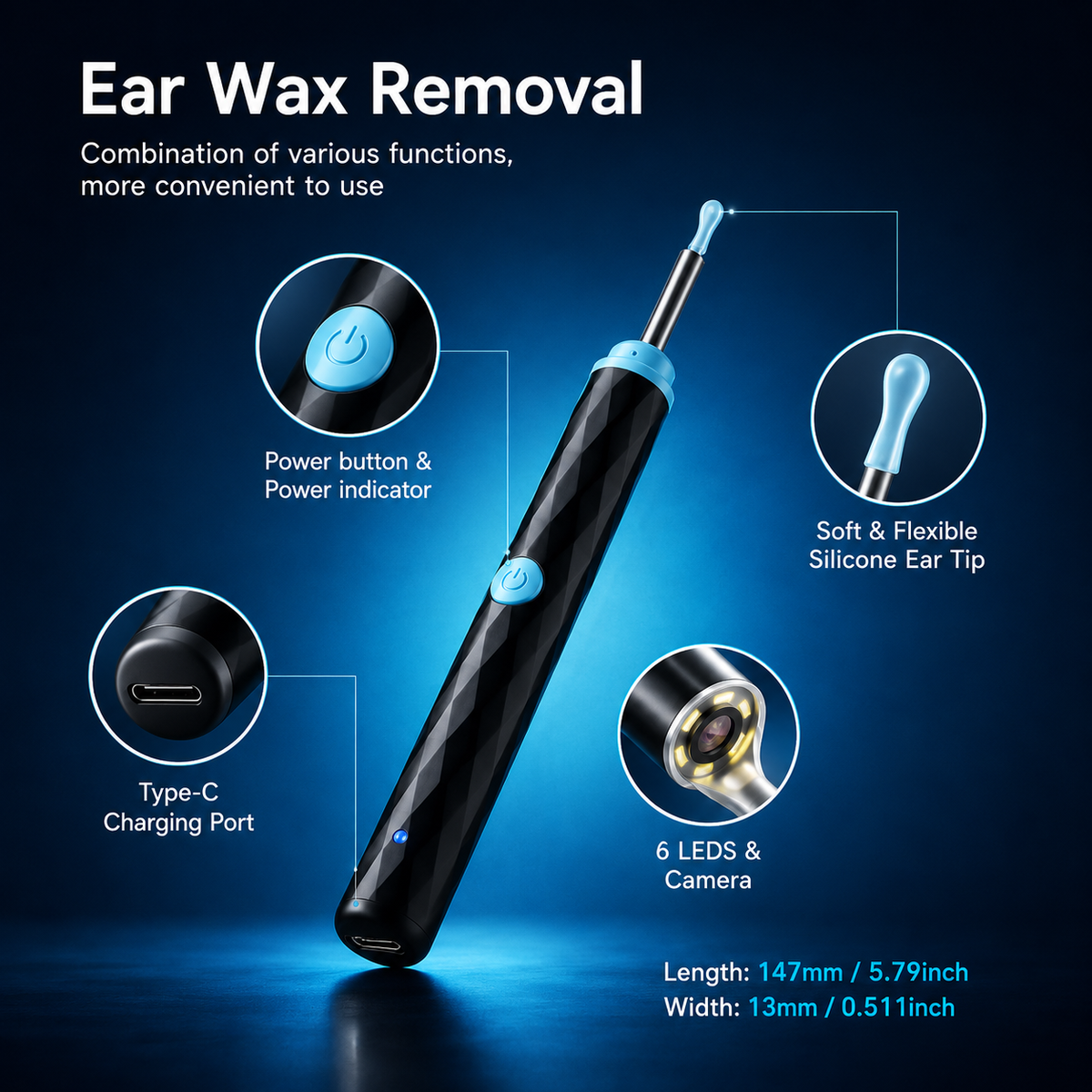 Luna Bloom™ Visual Ear Cleaning Kit