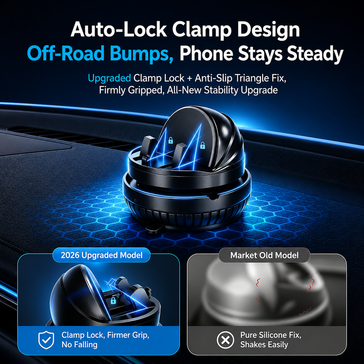Luna Bloom™ 360° Dashboard Phone Mount