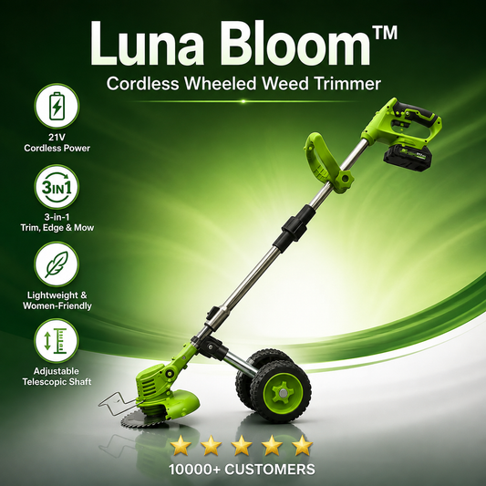 Luna Bloom™ Cordless Wheeled Weed Trimmer