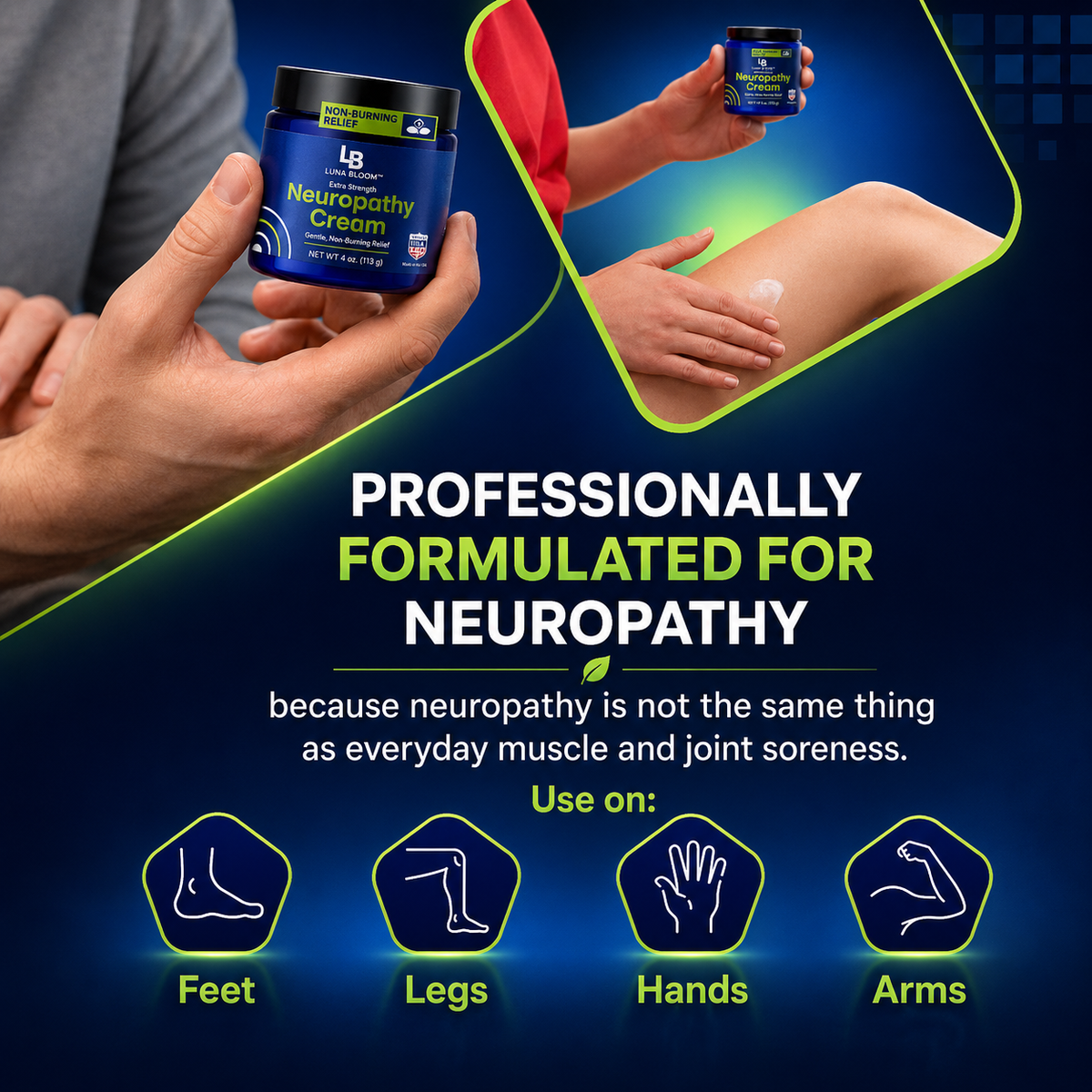 Luna Bloom™ Extra Strength Neuropathy Cream