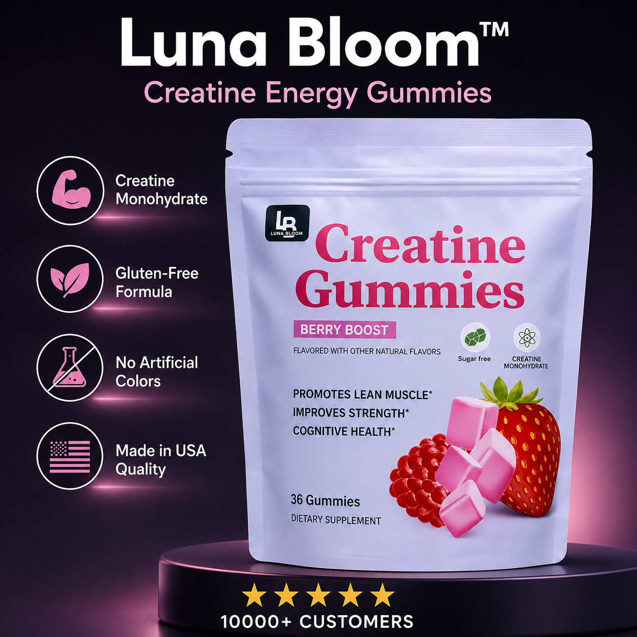 Luna Bloom™   Creatine Energy Gummies