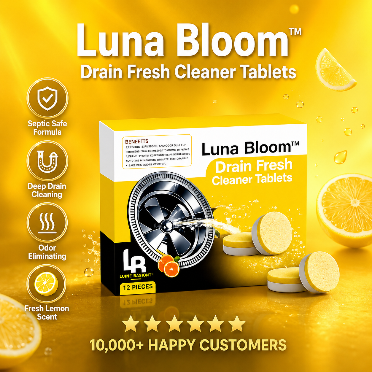 Luna Bloom™ Drain Fresh Cleaner Tablets