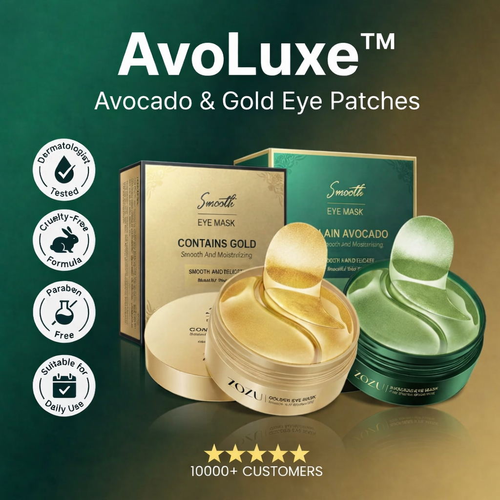 AvoLuxe™ Avocado & Gold Eye Patches