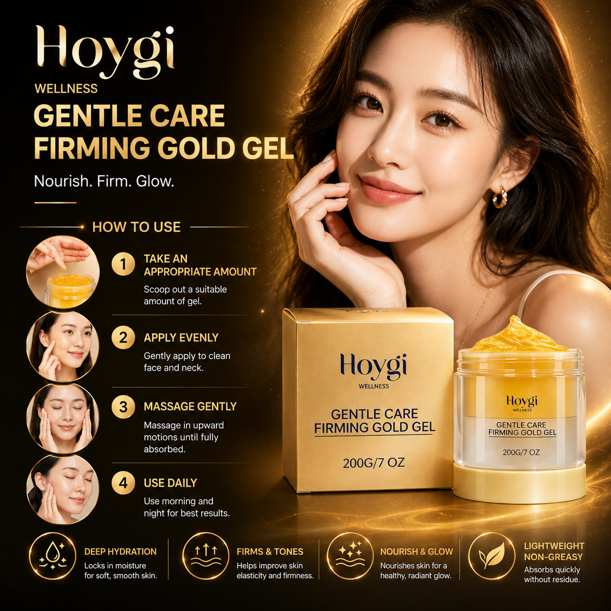 Hoygi™ Gentle Care Firming Gold Gel