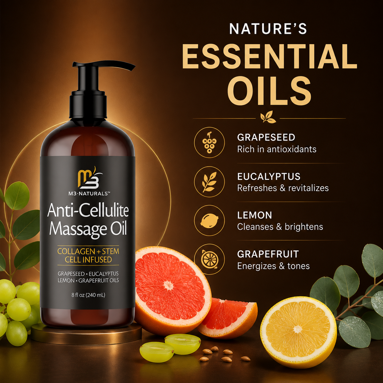 M3 Naturals™ Anti-Cellulite Body Oil