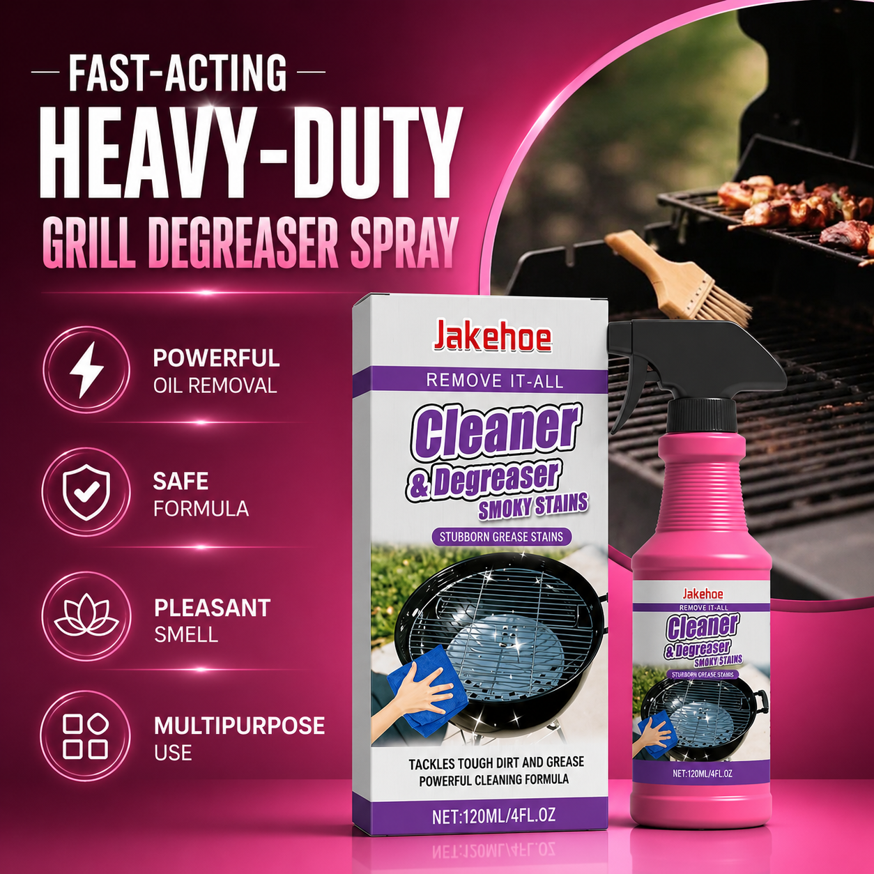Jakehoe™ Heavy-Duty Degreasing Spray