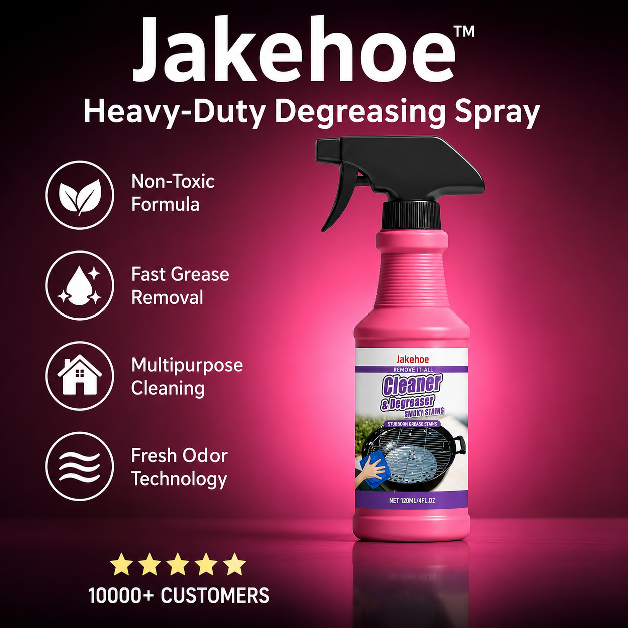 Jakehoe™ Heavy-Duty Degreasing Spray