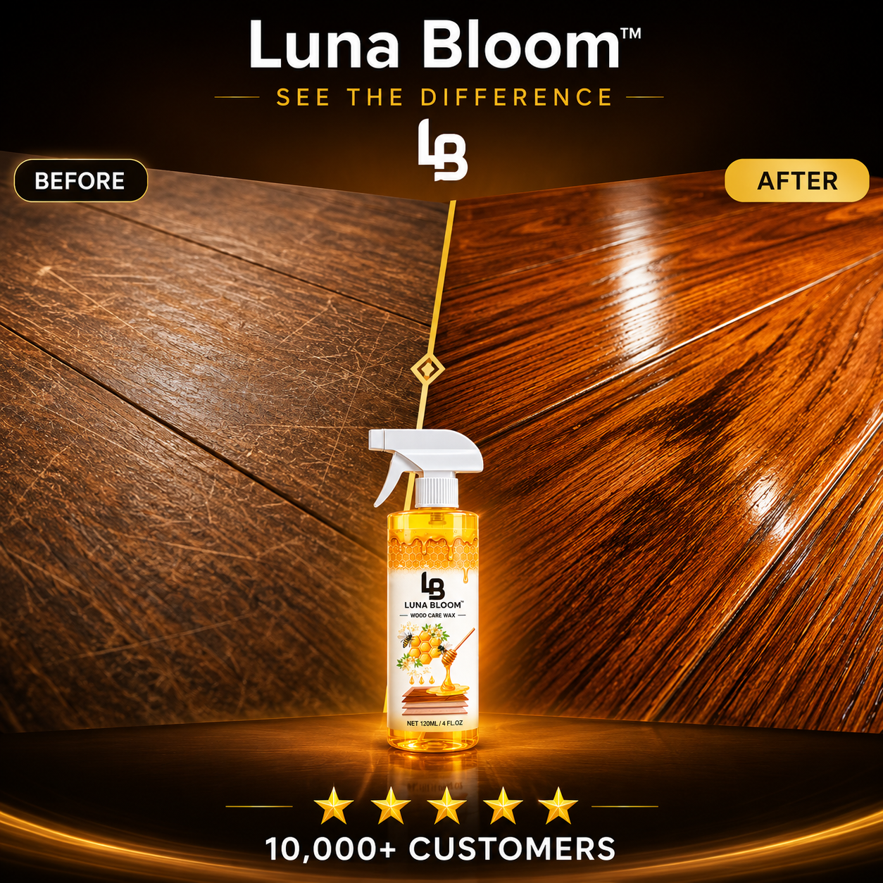 Luna Bloom™ Beeswax Wood Care Wax Spray