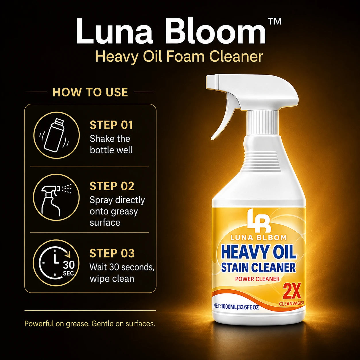 Luna Bloom™ Heavy Oil Foam Cleaner