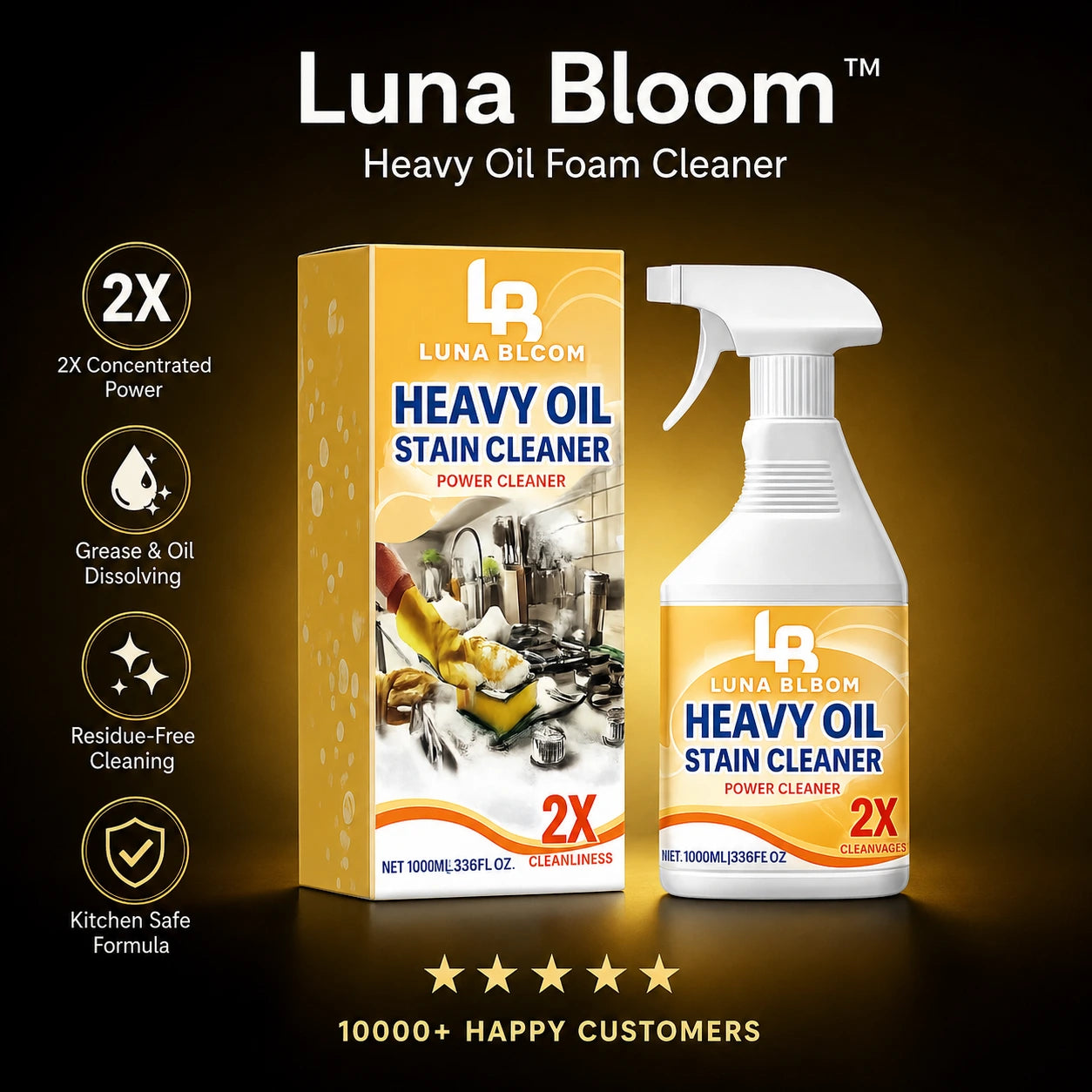 Luna Bloom™ Heavy Oil Foam Cleaner