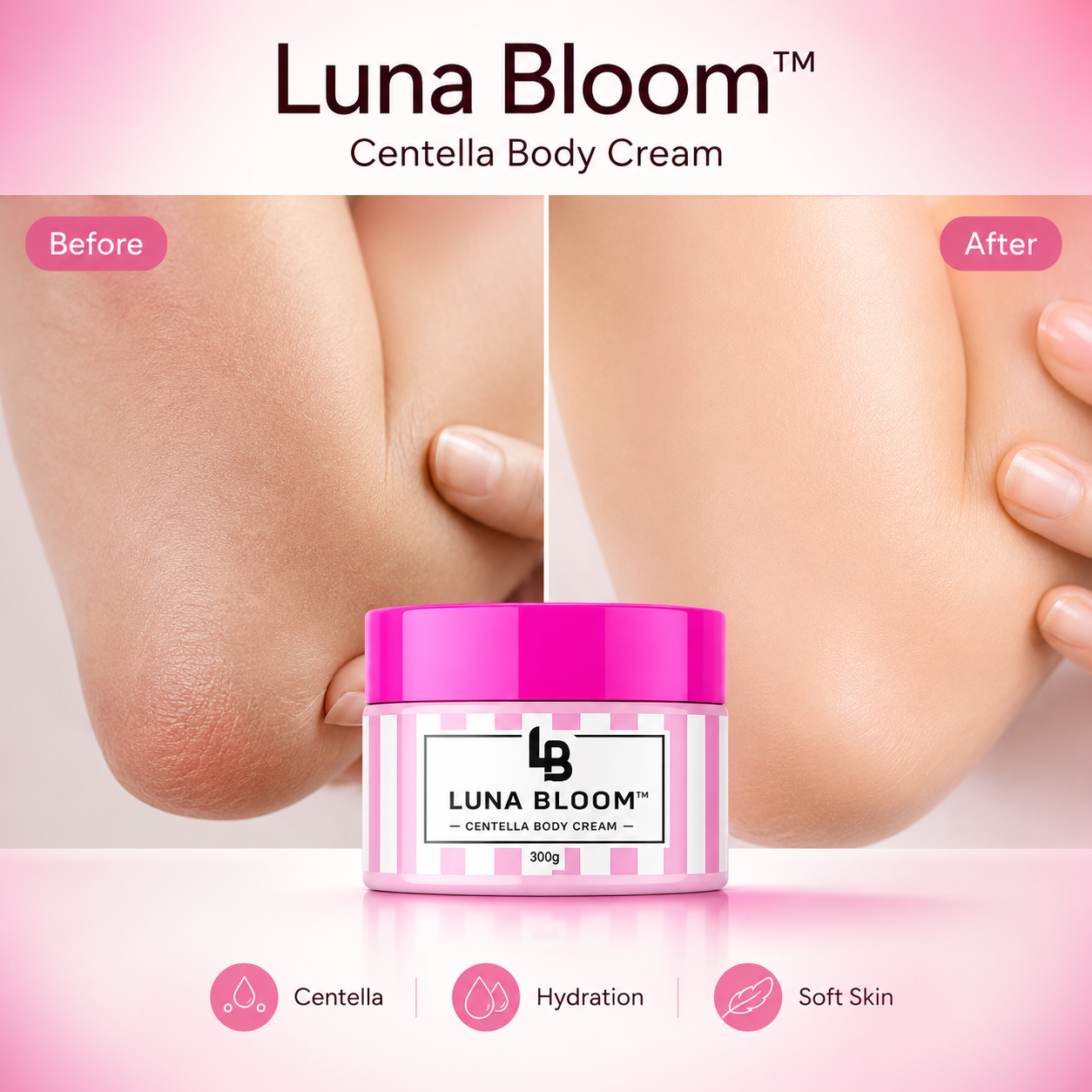 Luna Bloom™ Centella Body Cream