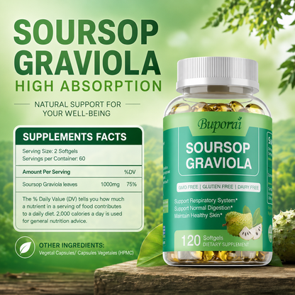 Buporai™  Soursop Graviola Softgels