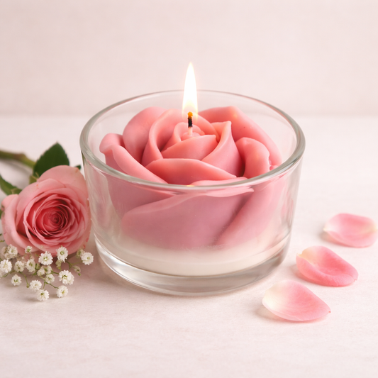 Rose Bloom Scented Candle