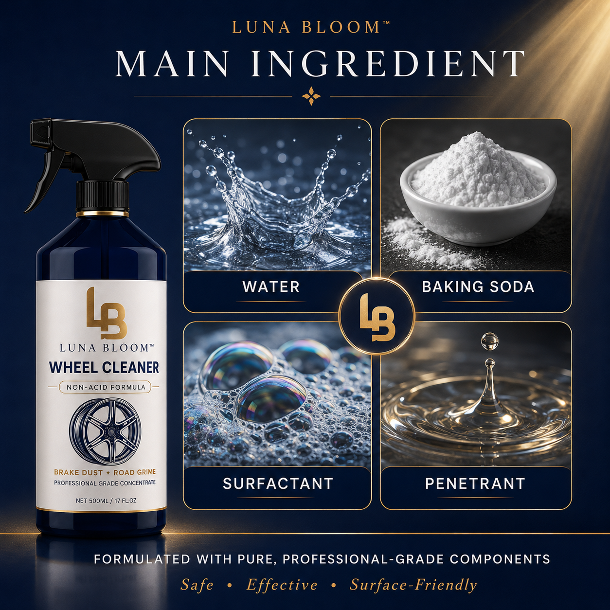 LunaBloom™ Premium Wheel Cleaner Spray