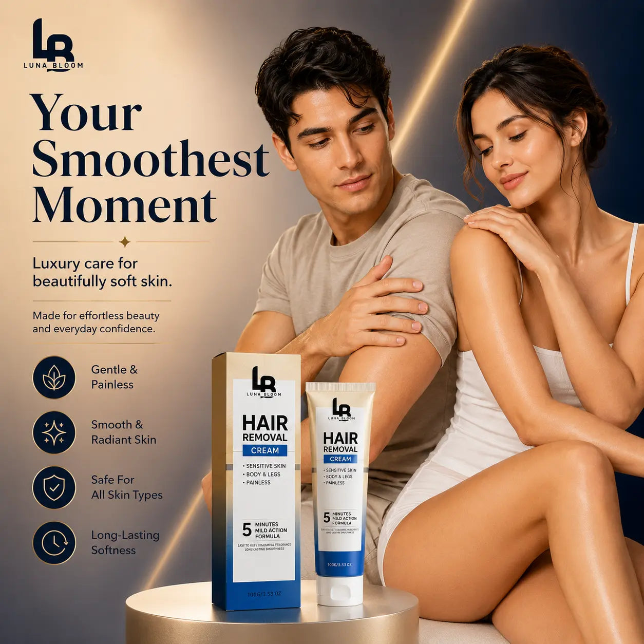 LunaBloom™ Silky Smooth Hair Removal Cream