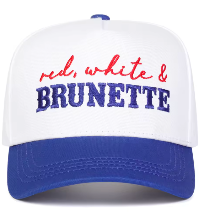 Red, White & Brunette - Trucker Hat
