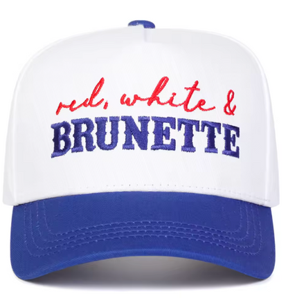 Red, White & Brunette - Trucker Hat