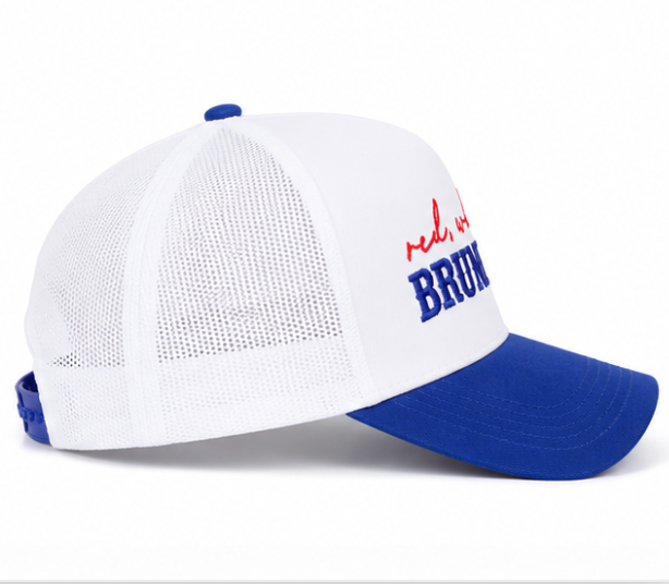 Red, White & Brunette - Trucker Hat