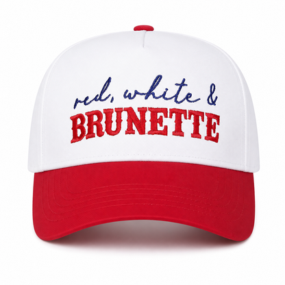 Red, White & Brunette - Trucker Hat