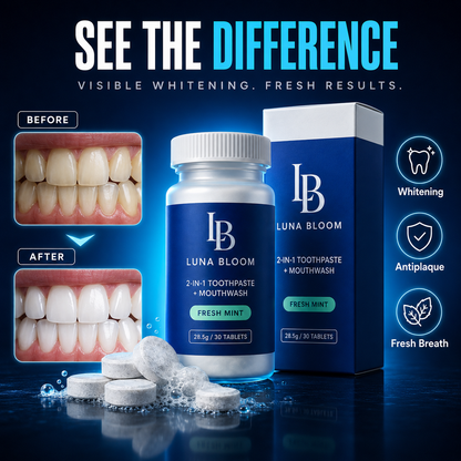 Luna Bloom™ — Solid Toothpaste Tablets