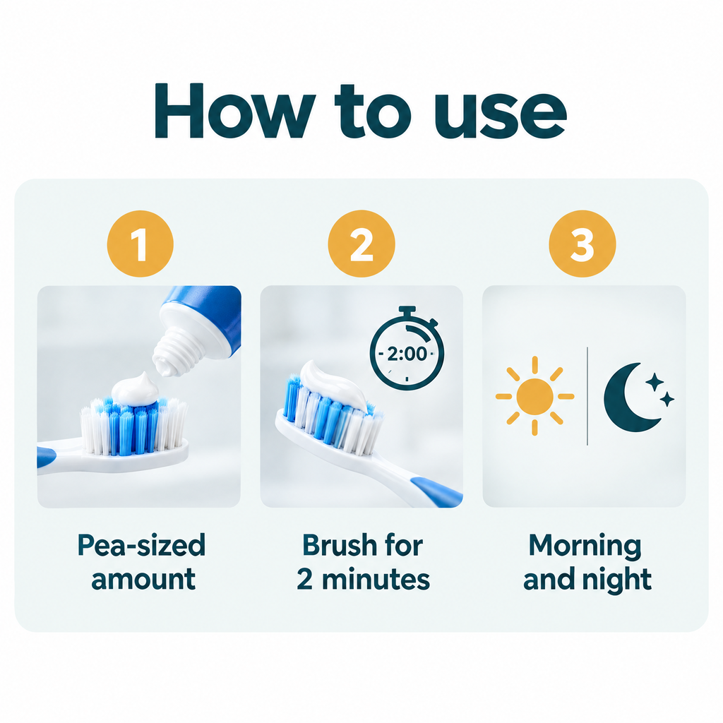 Nano Whitening Toothpaste – how to use