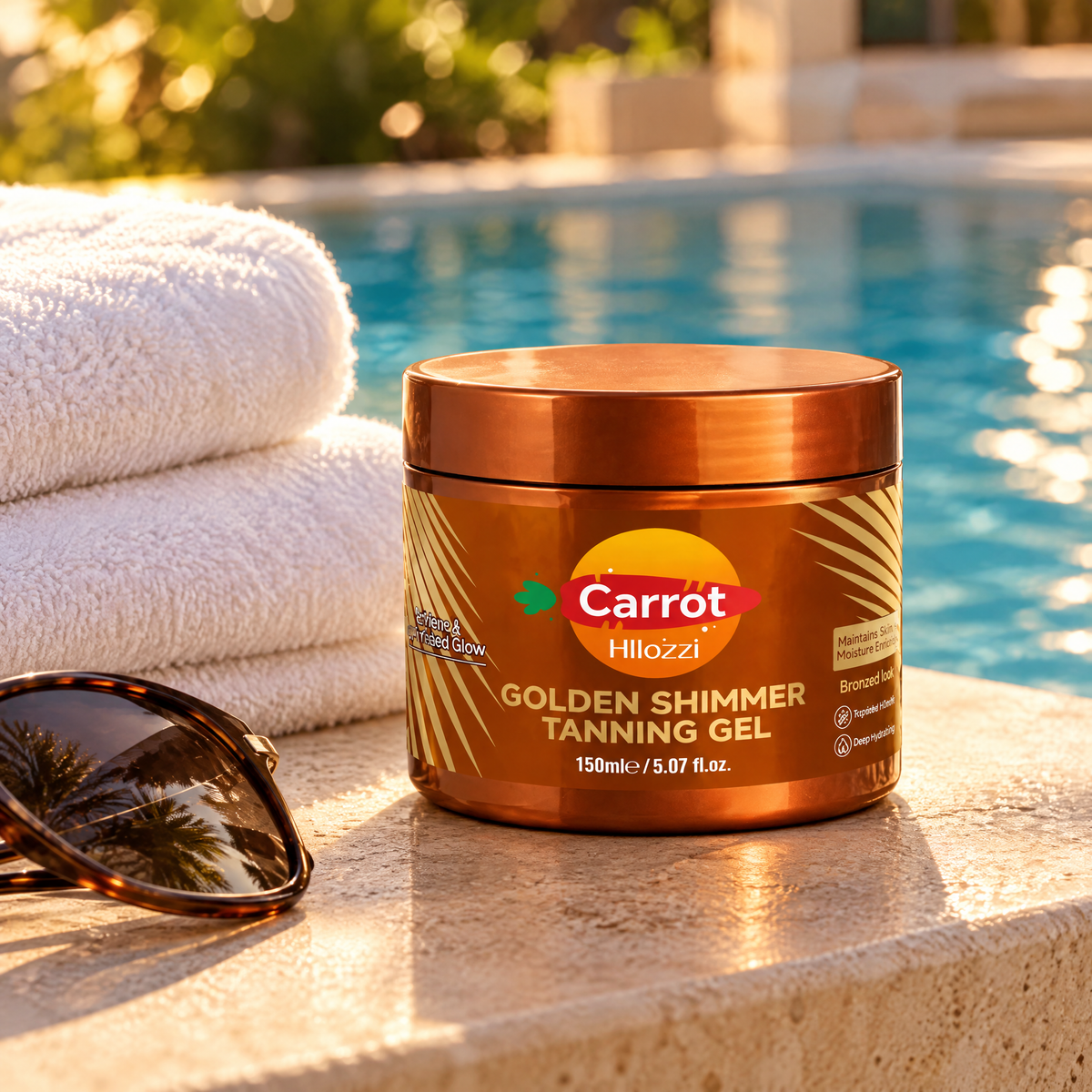 Golden Shimmer Tanning Gel – lifestyle