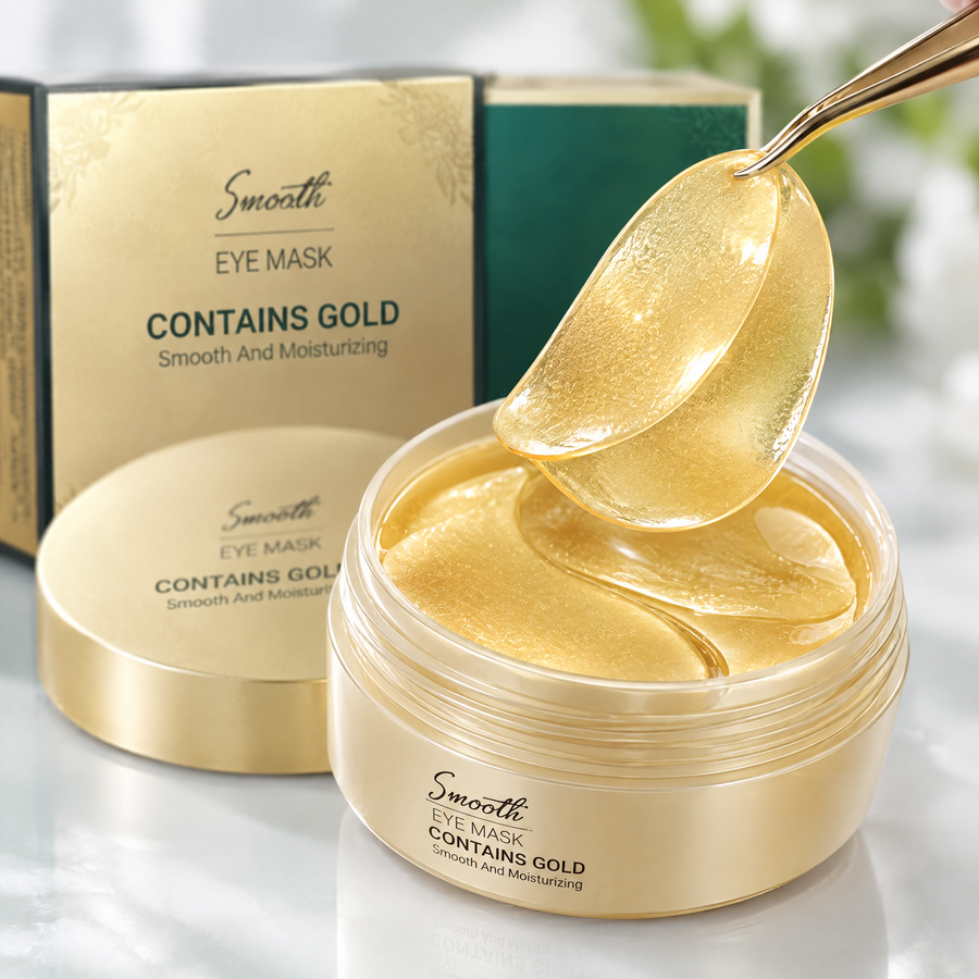 Avocado & Gold Under-Eye Patches – close-up