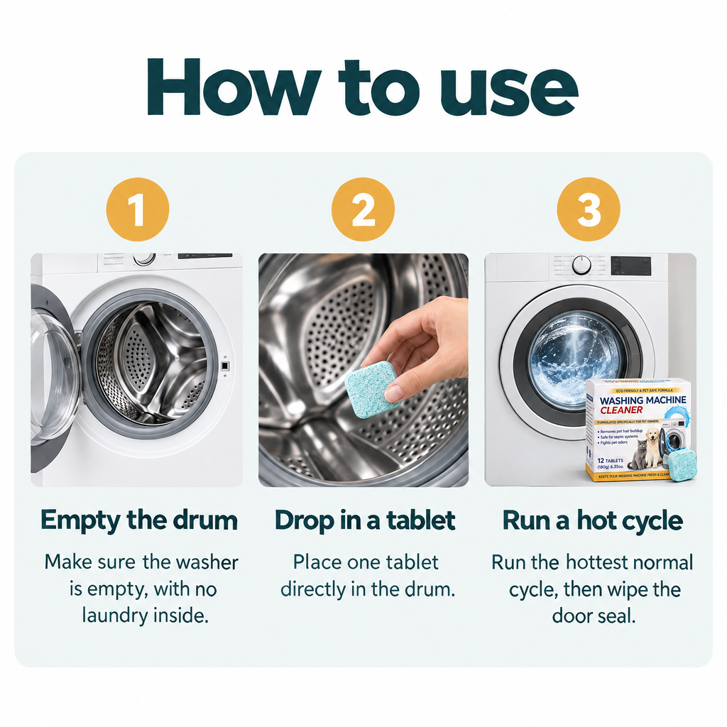 Washing Machine Cleaner Tablets – how to use