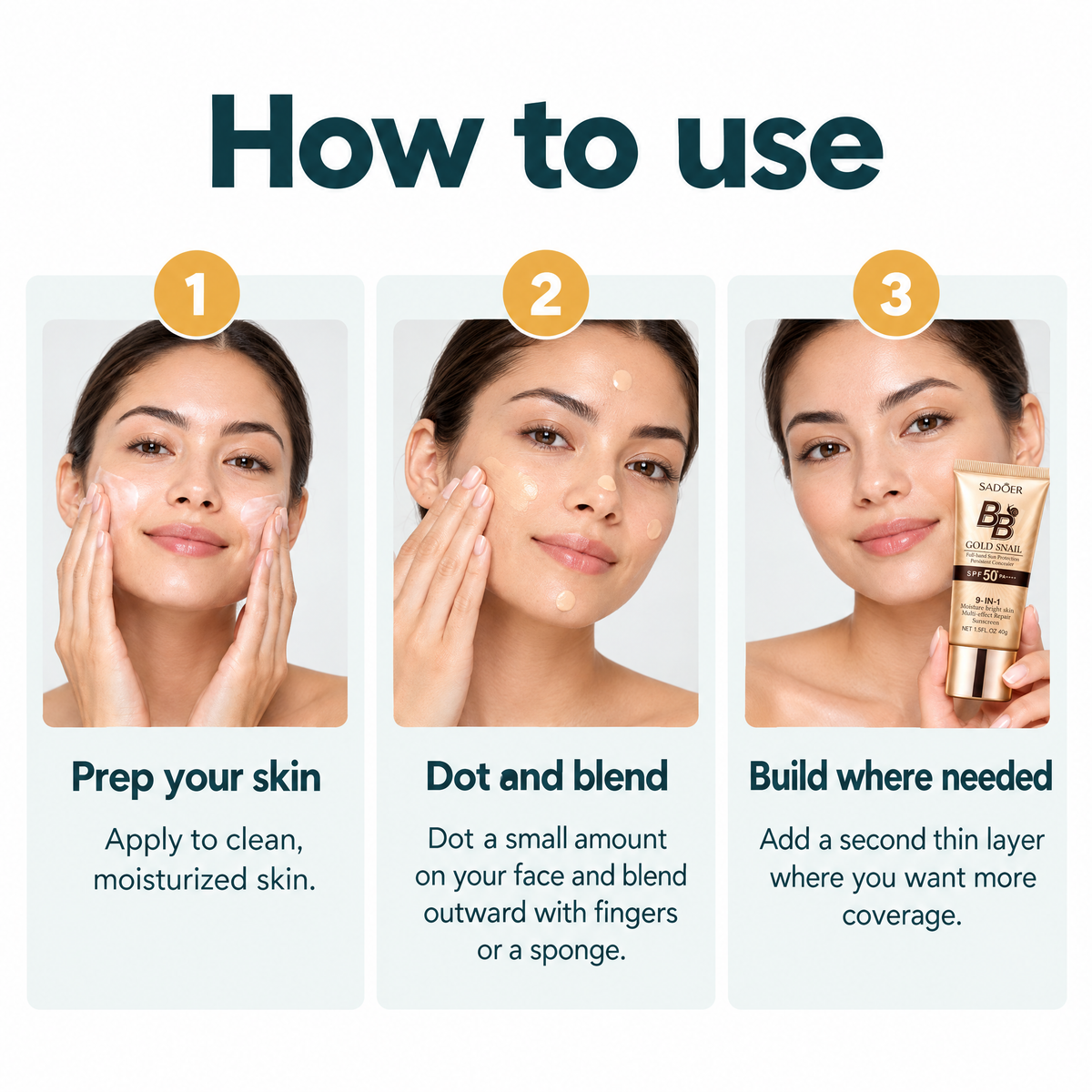 Radiant BB Cream – how to use