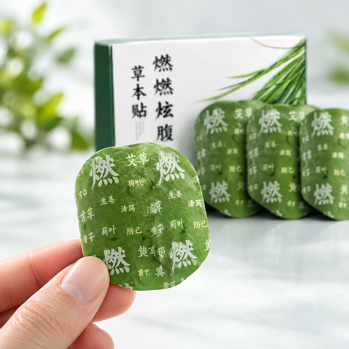 Herbal Belly Patches – close-up