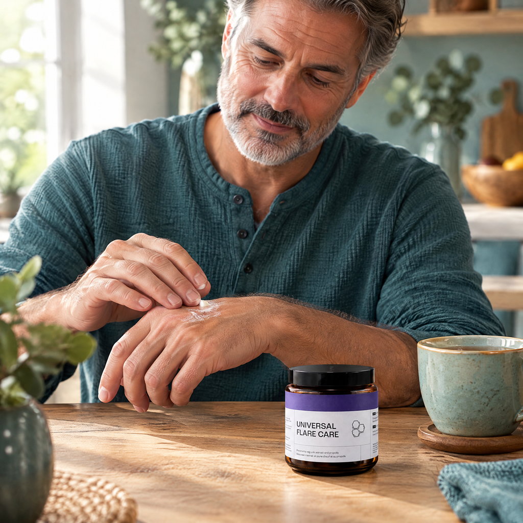 Soothing Skin Relief Balm – in use