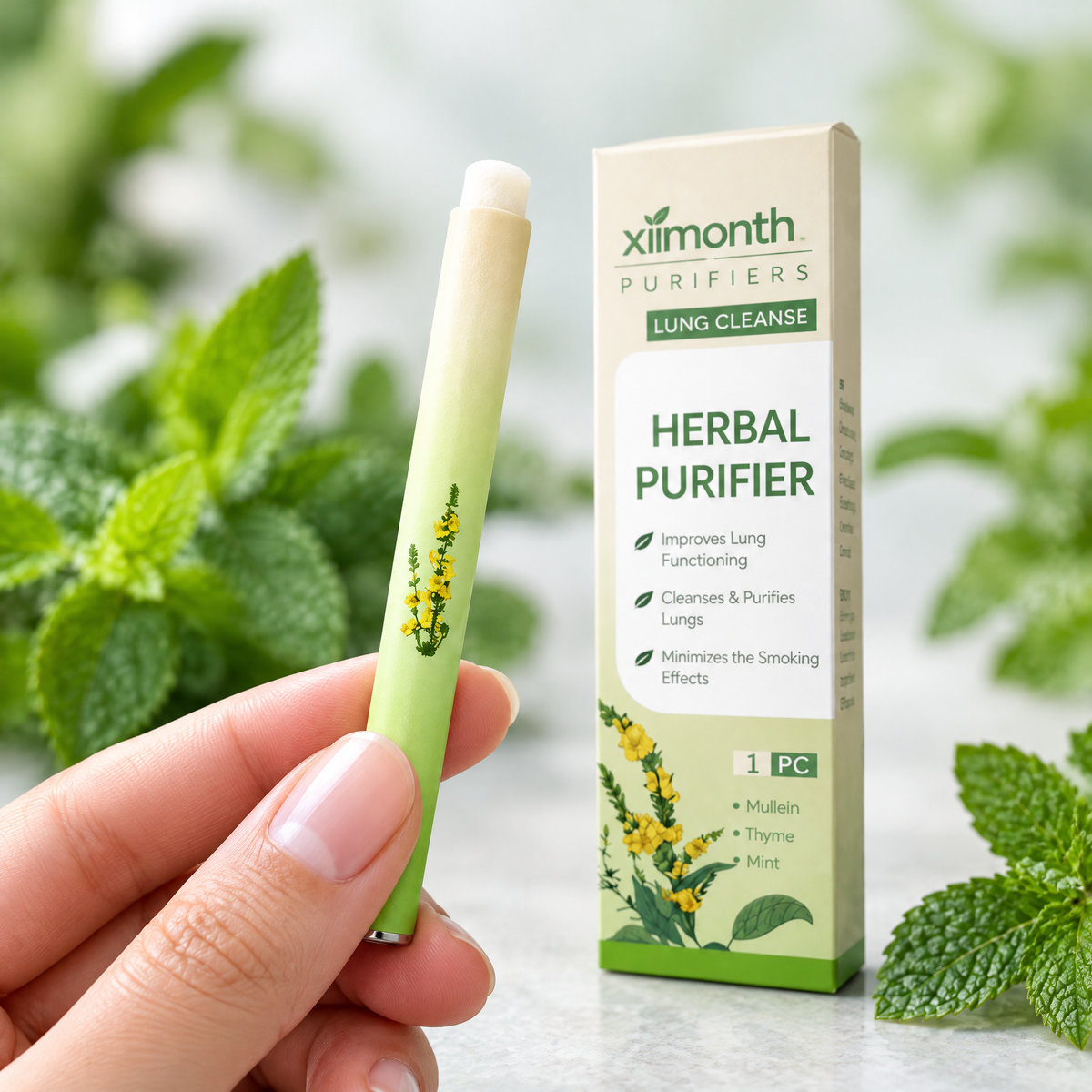 Herbal Nasal Inhaler Stick – close-up