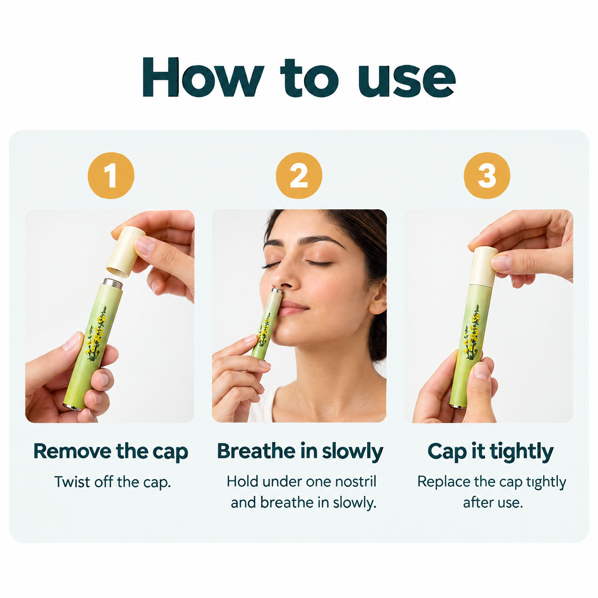 Herbal Nasal Inhaler Stick – how to use