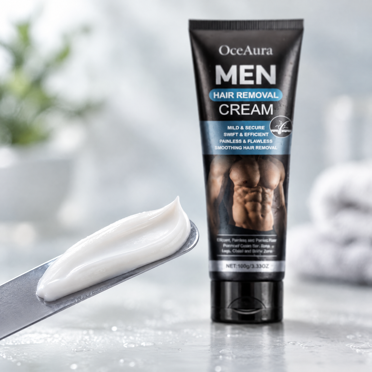 Men's Hair Removal Cream – close-up