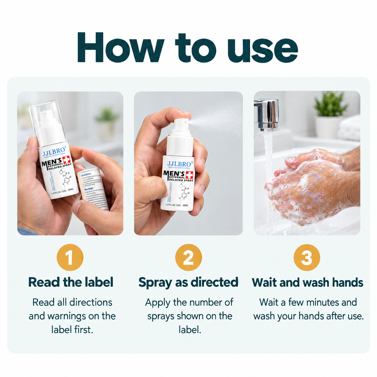 Men's Delay Spray – how to use
