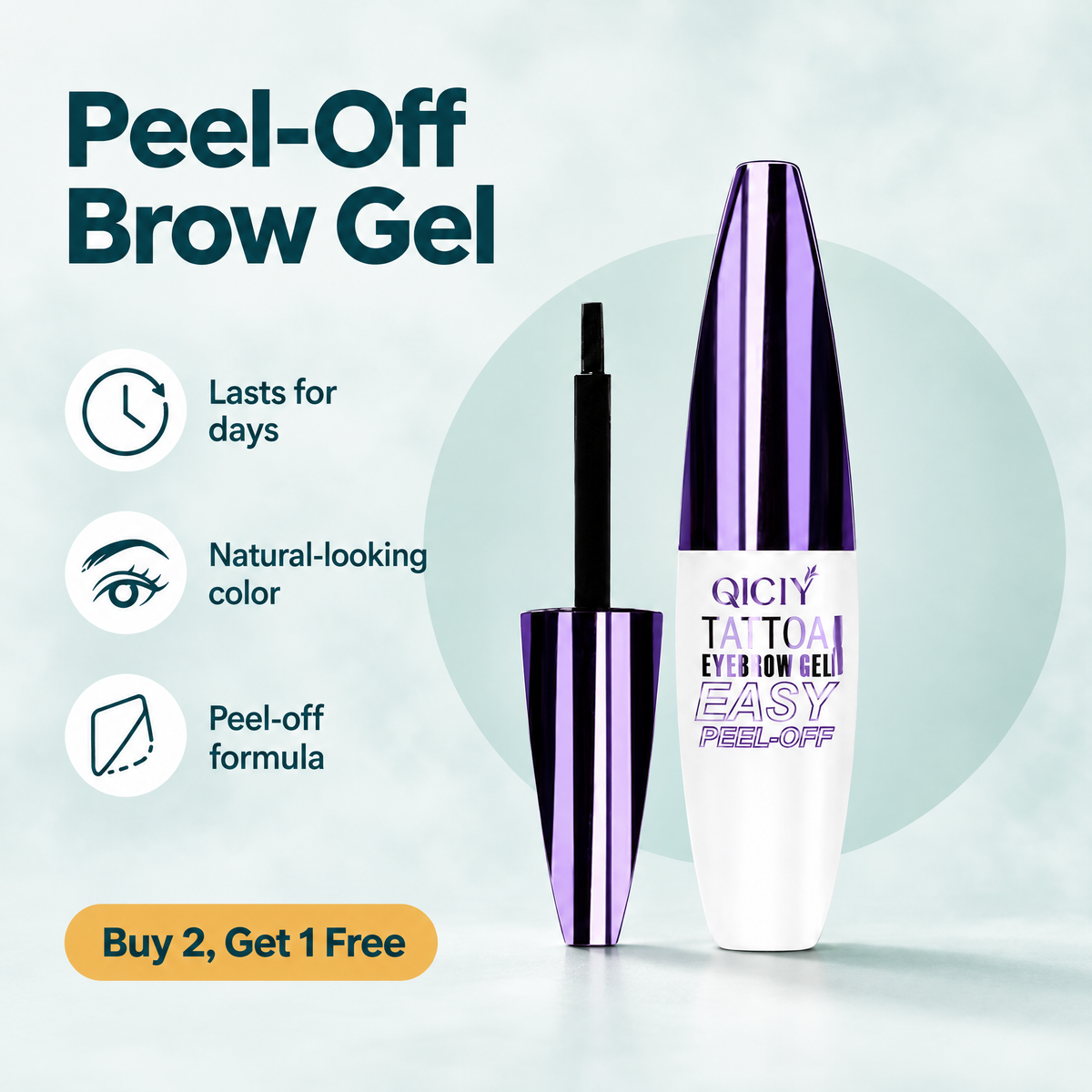 Peel-Off Tattoo Eyebrow Gel – highlights