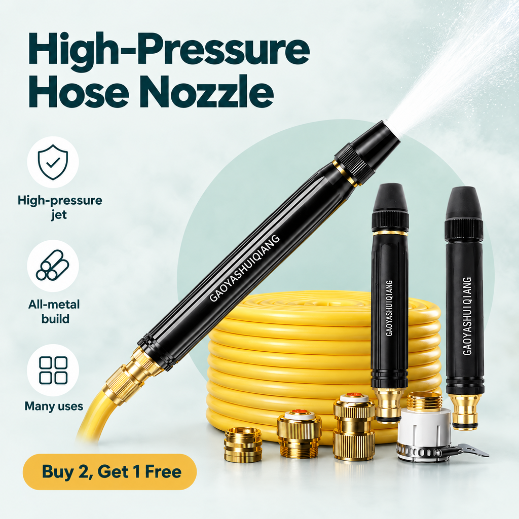 Portable High-Pressure Hose Nozzle – highlights