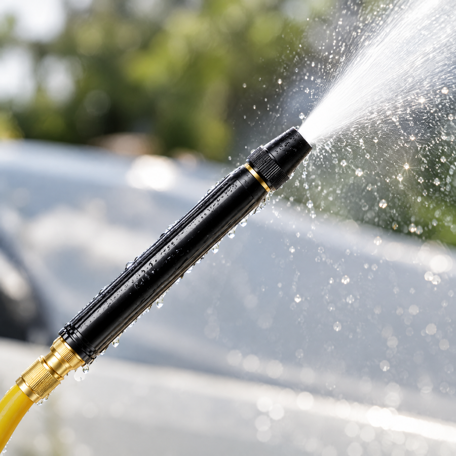 Portable High-Pressure Hose Nozzle – close-up